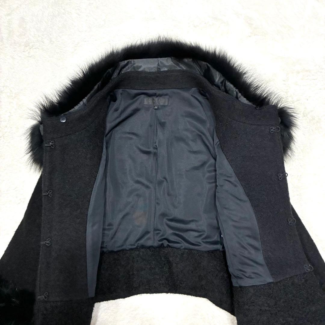 まりん TO BE CHIC フォックスファー付 ショートコート ボレロ