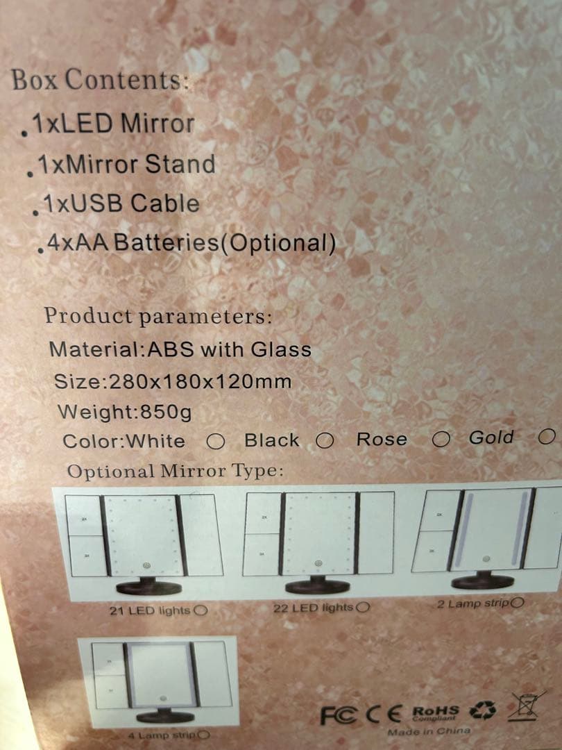 ミラースタンド（顔のサイズ）