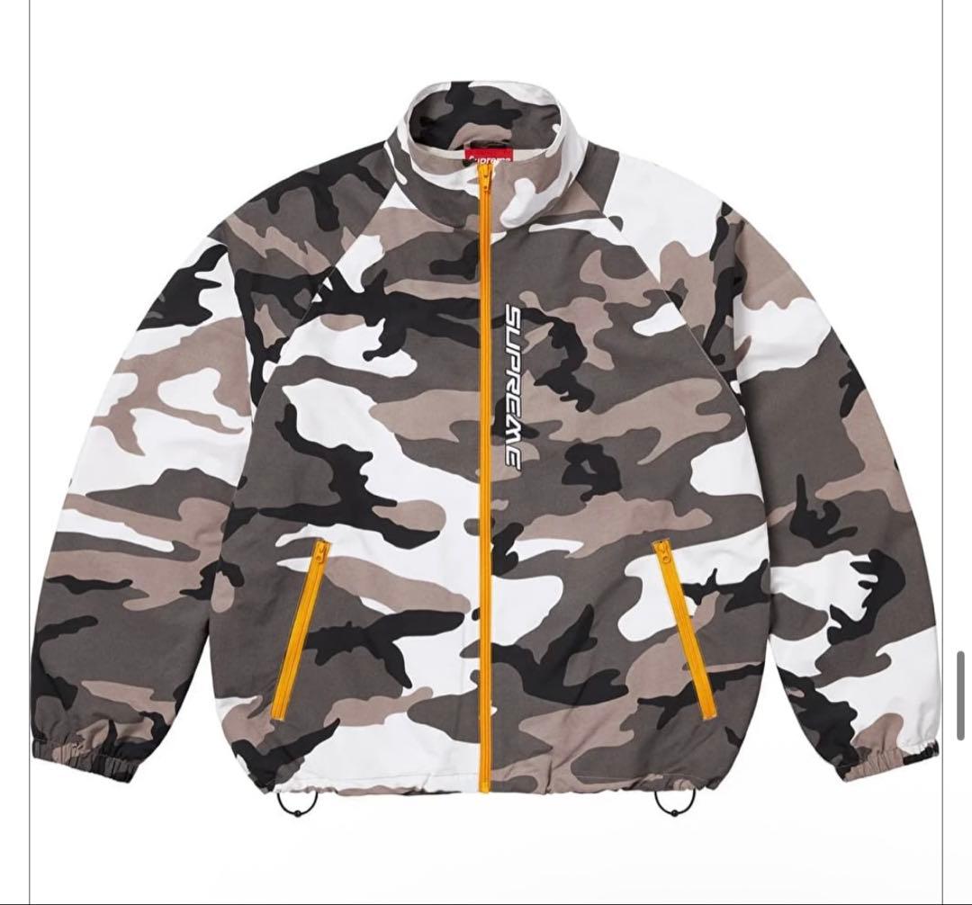 supremeカモフラージュ ナイロンジャケット フルジップ