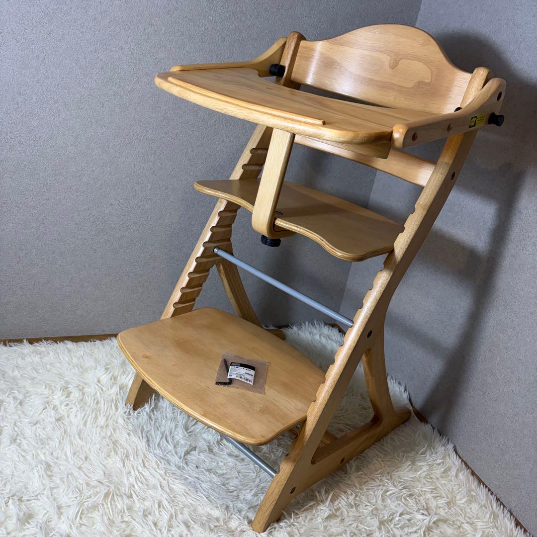 美品 大和屋　すくすくスリムプラスチェア　テーブル＆ガード付　六角レンチ付