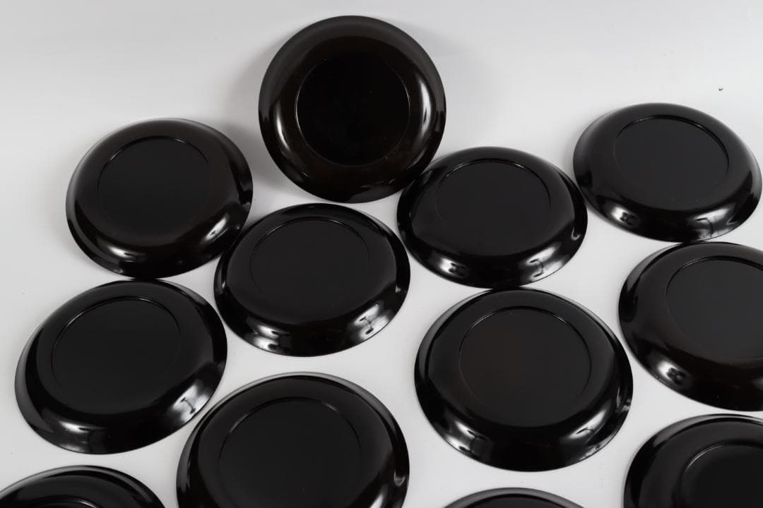 木地金蒔絵 銘々盆 花蒔絵 二十客 皿 茶道具