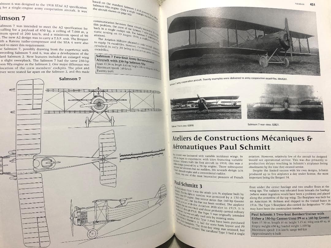 洋書 French Aircraft of the First WW