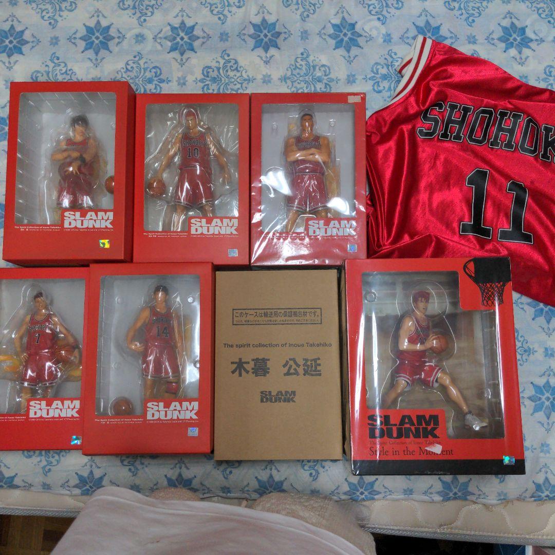 SLAM DUNK フィギュア6体セット オマケ湘北11ユニフォーム