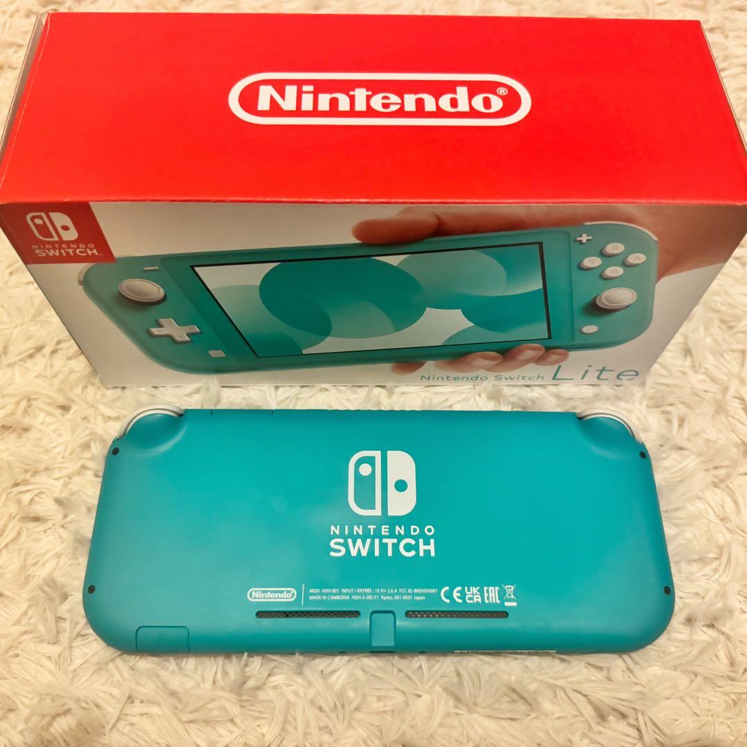 【美品】Nintendo Switch Lite ターコイズ 本体 箱付き