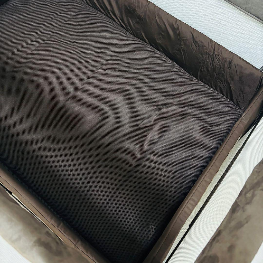 美品 アップリカ Aprica ココネル エアー プラス ベビーベッド ブラウン