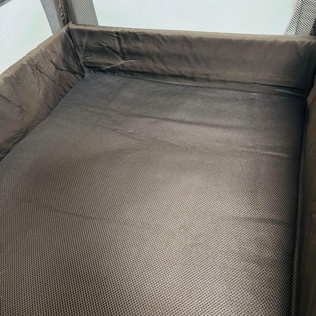 美品 アップリカ Aprica ココネル エアー プラス ベビーベッド ブラウン