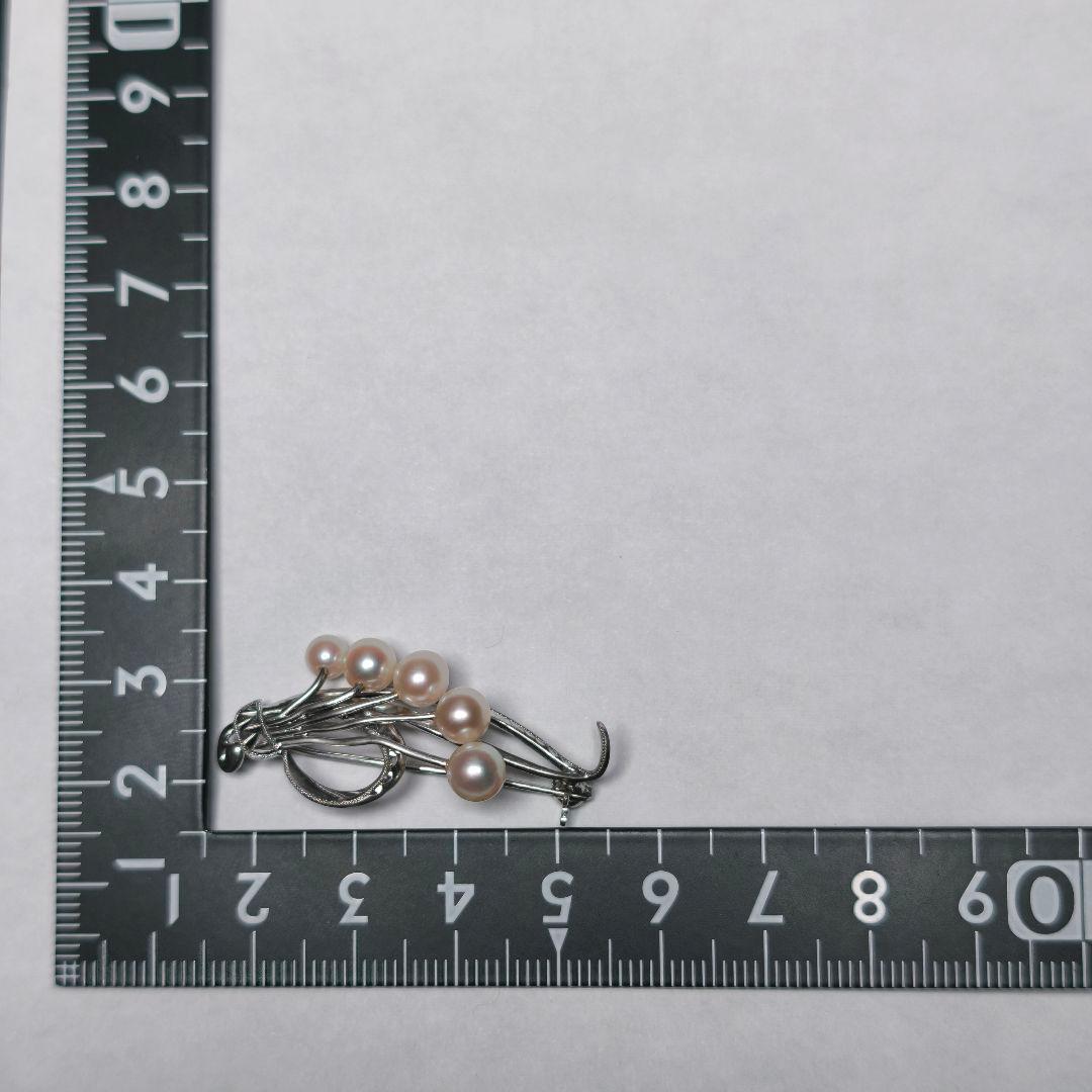 【美品 最高級】ミキモト ブローチ パール 花束 5珠 皇室御用達 正規品