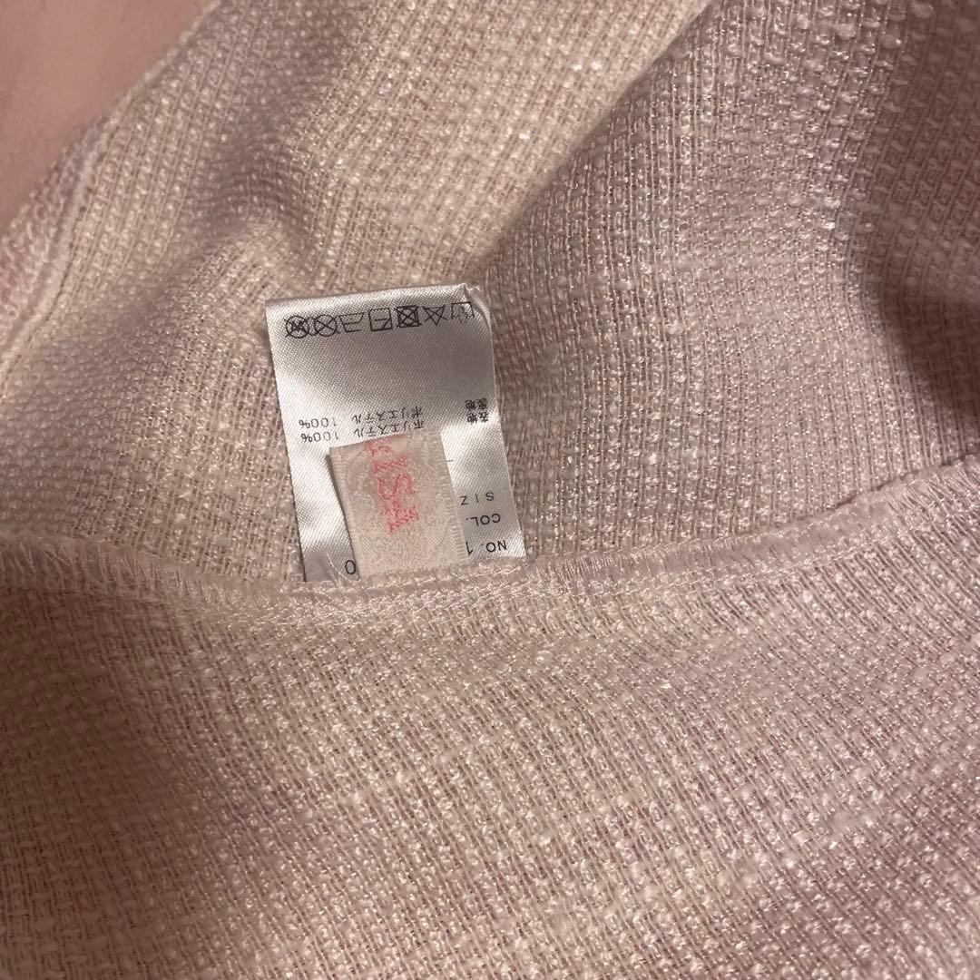 LIZLISA ギンガムツイードスカパン ピンク