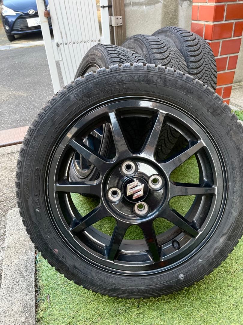 スズキ アルトワークス純正ホイール！ダンロップ オールシーズン付き！