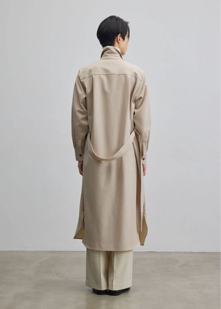 SOEJU ソフトオックスシャツワンピース　XS ベージュ