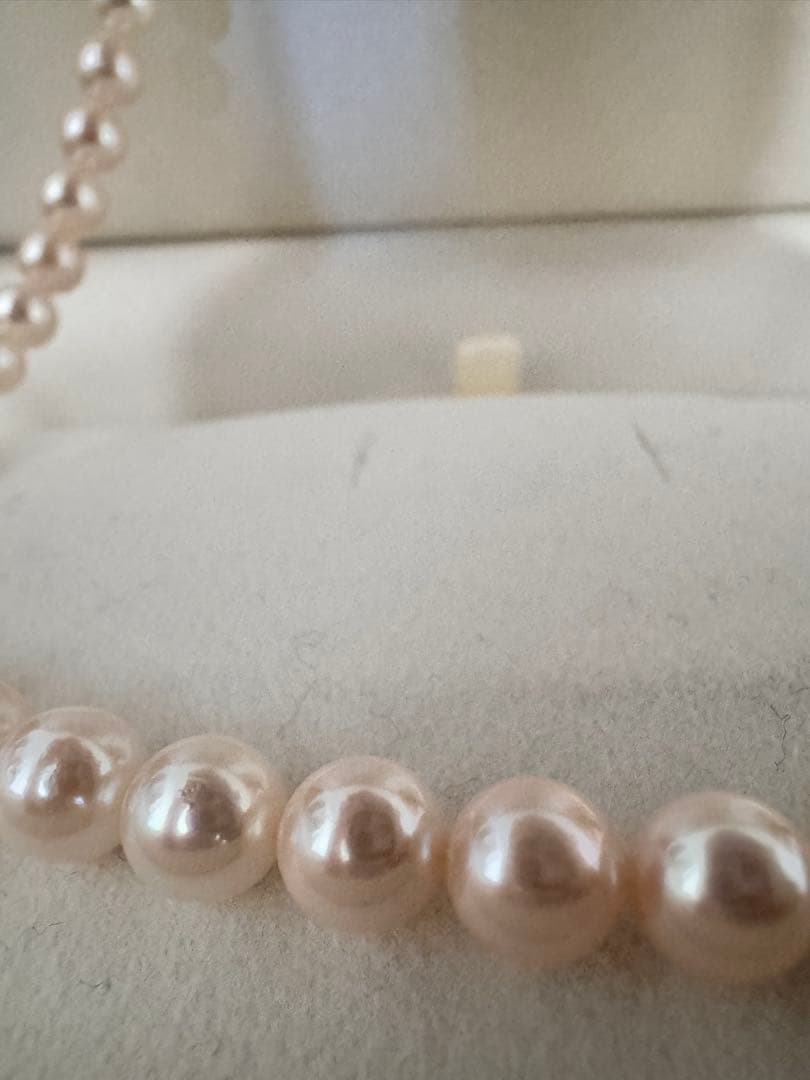 アコヤパール　ネックレス　約7.5mm silver 本真珠