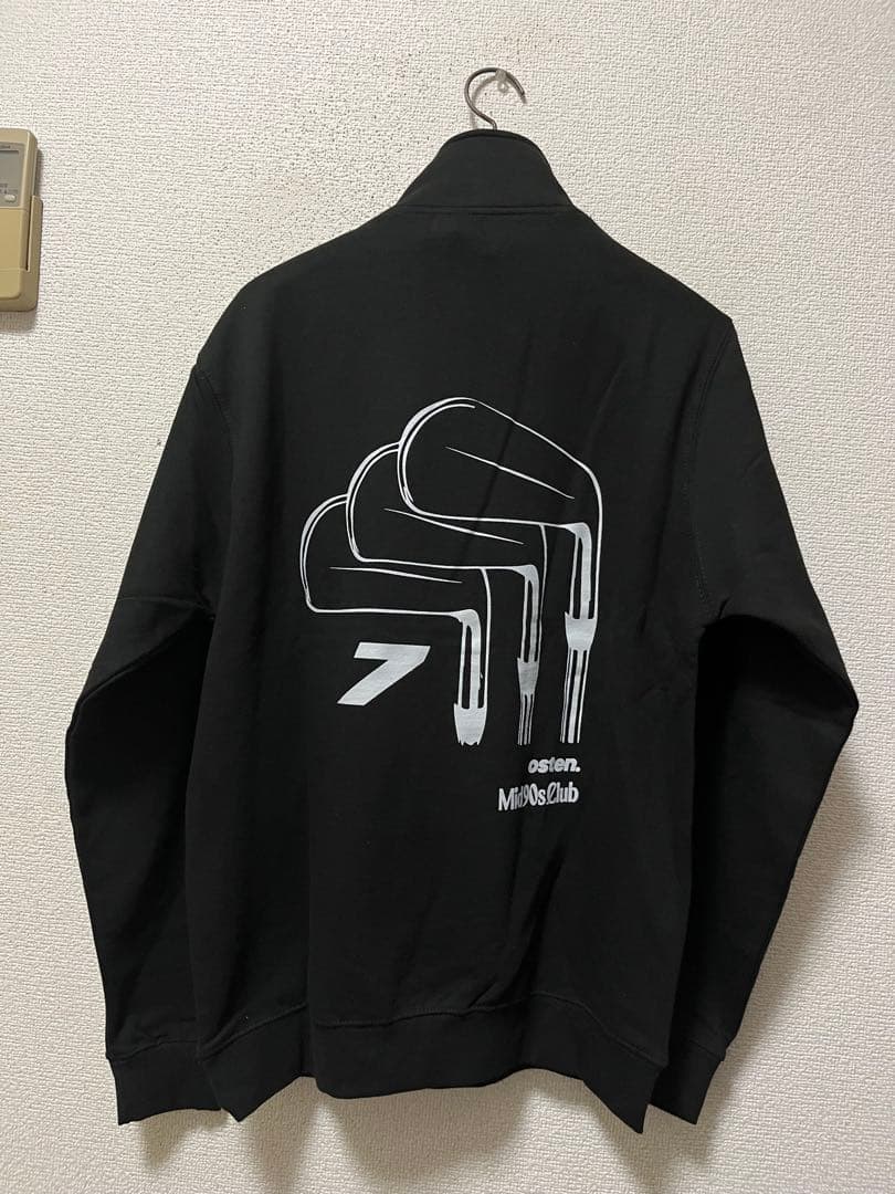 mid 90s club×osten.　ハーブジップ　スウェット　/M　ブラック