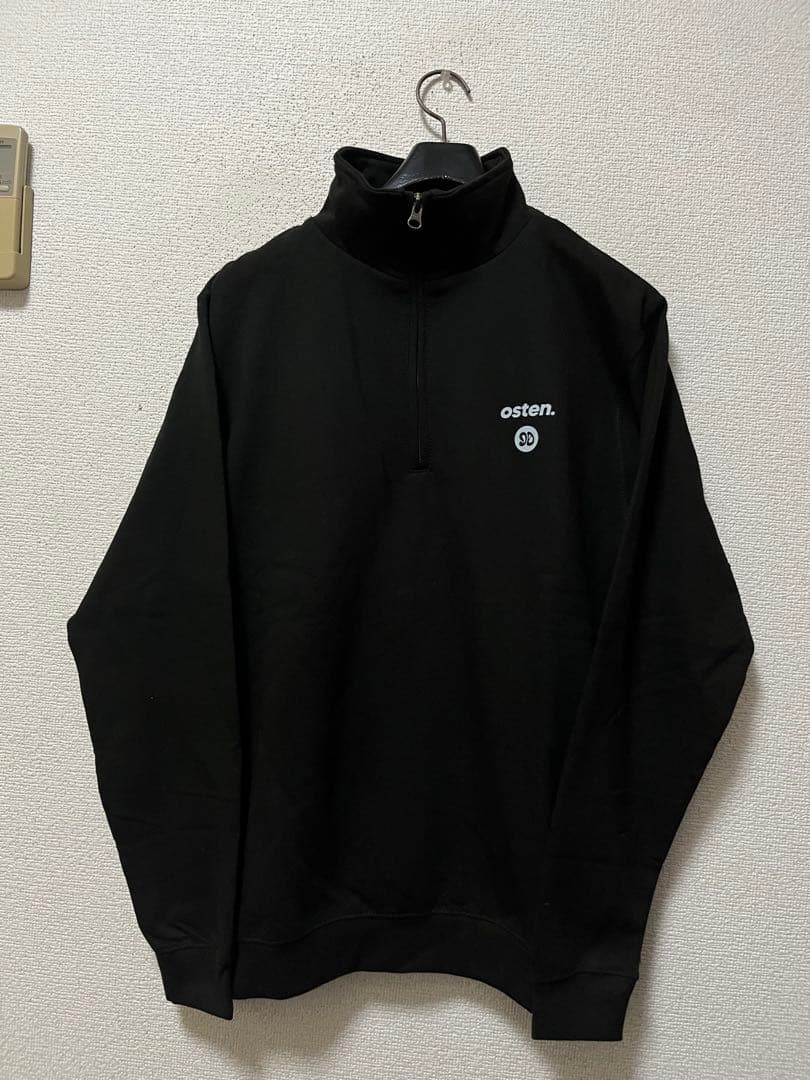 mid 90s club×osten.　ハーブジップ　スウェット　/M　ブラック
