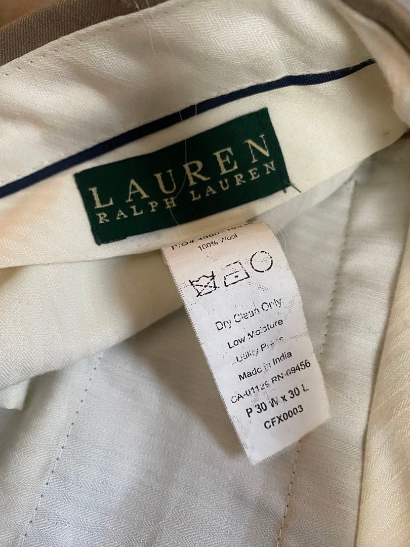 ralph lauren ツータック スラックス vintage