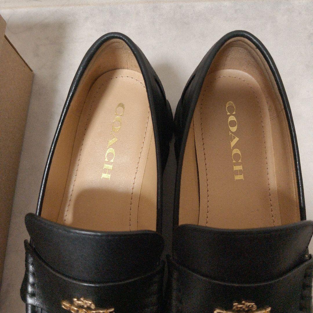 COACH ルーシー 厚底ローファー 22.5cm