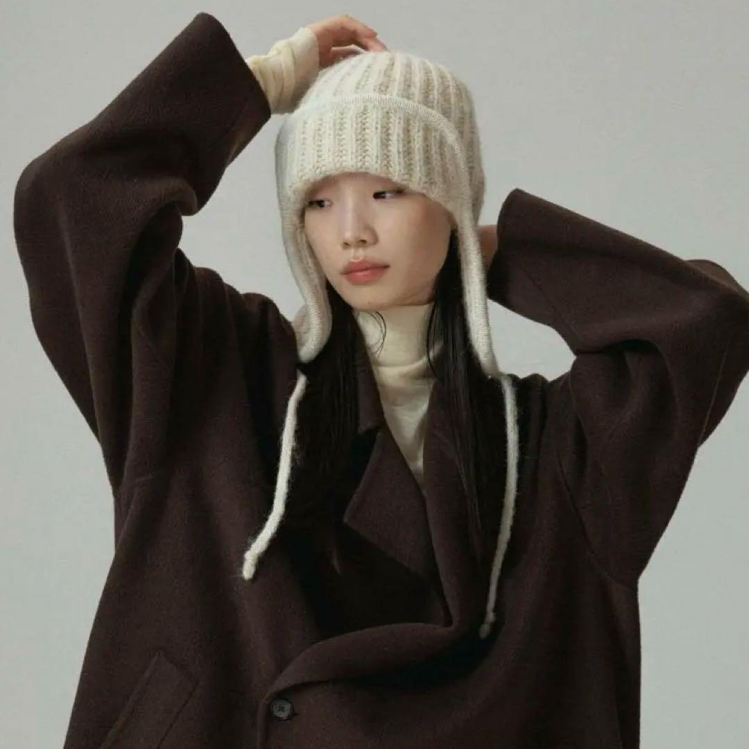 ADAM ET ROPÉ HOMME EX EARMUFF RIB HAT