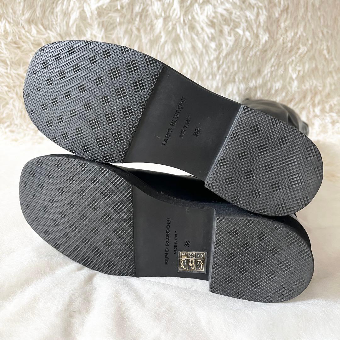 未使用級✨FABIO RUSCONI ファビオルスコーニ　ニーハイブーツ　レザー