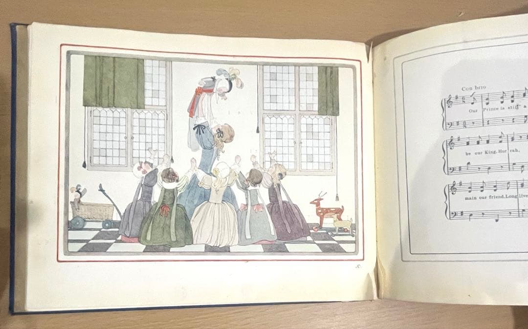 No.317 希少 洋書 古書 ル•メール 絵本 アンティーク オランダ童謡