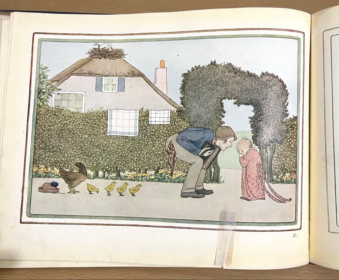 No.317 希少 洋書 古書 ル•メール 絵本 アンティーク オランダ童謡