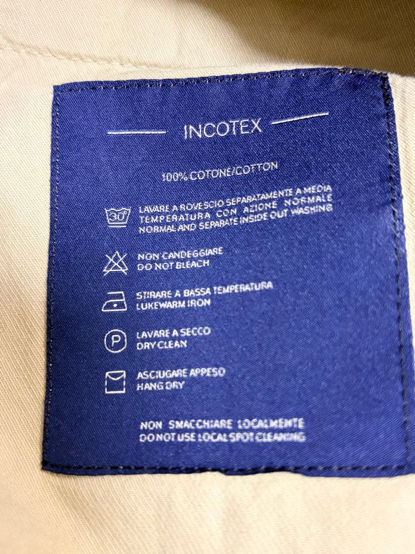 INCOTEX インコテックス　ツータック　インコチノ　コットンスラックス48