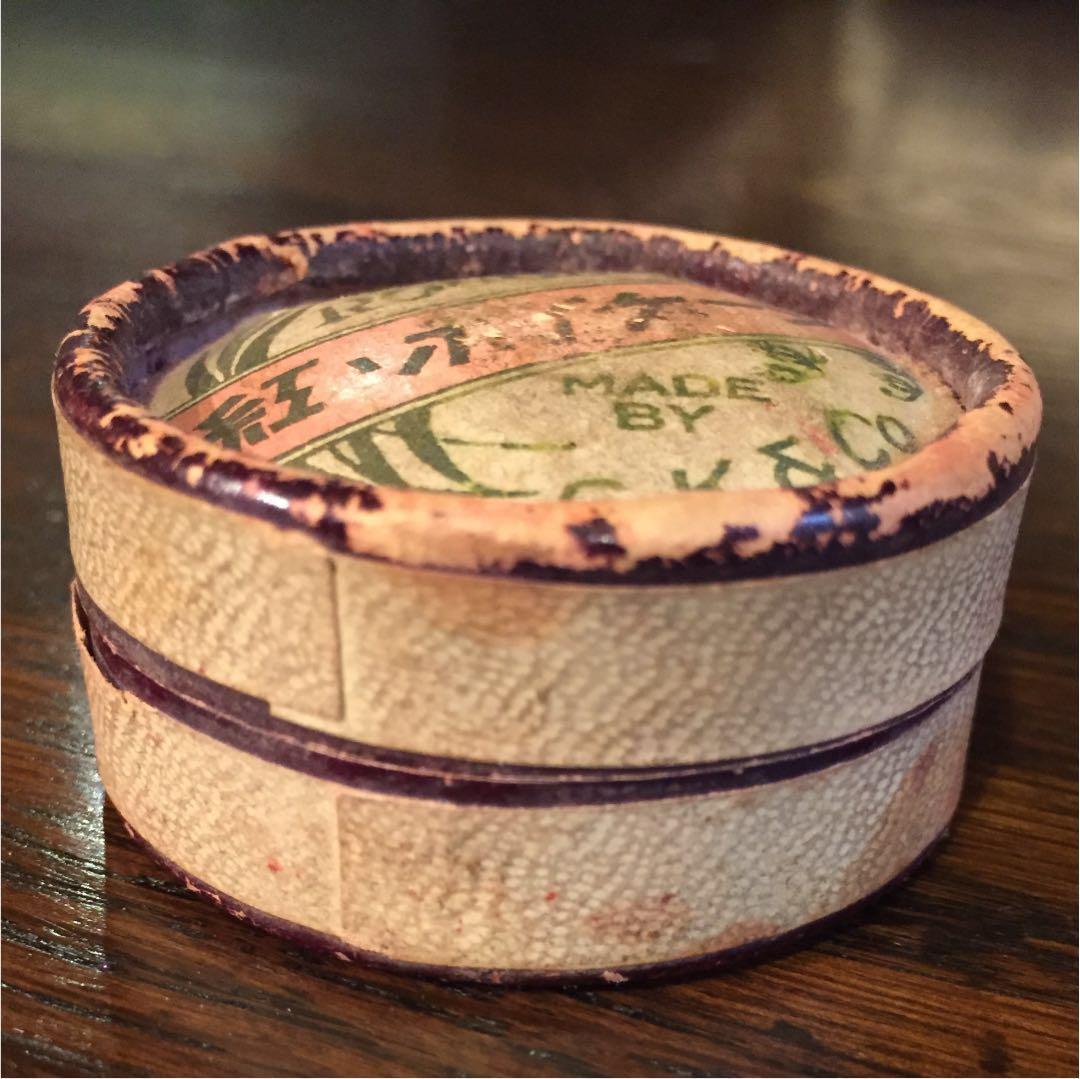 大正時代〜明治時代　化粧品 チーク 頬紅 骨董品　モガ アンティーク 希少 資料