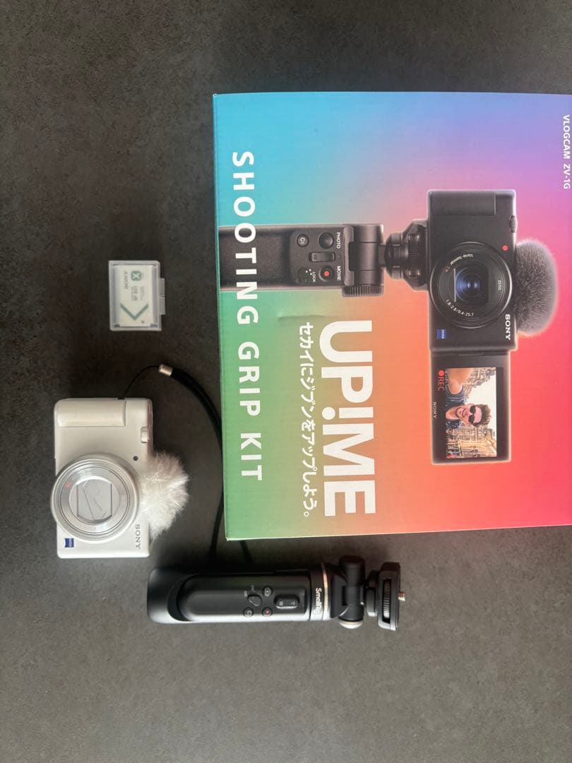 Sony zv-1 smallrig シューティンググリップ付き