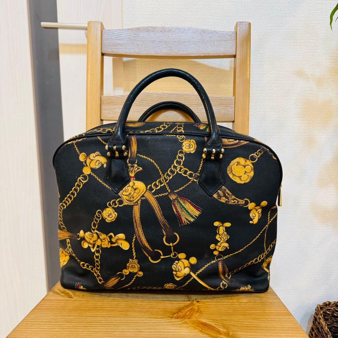 激レア PARTY-PARTY　ディズニー　ミッキー　ハンドバッグ 牛革