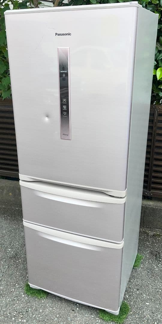 パナソニック大型 3ドア冷蔵庫321L エコナビ自動製氷　自動霜取り機能付き