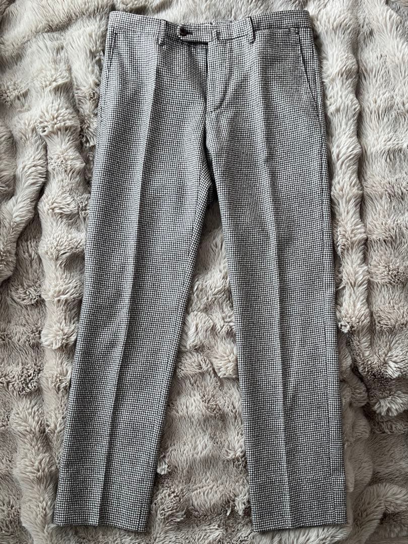 INCOTEX SLOWEAR チェック柄 スラックス サイズ46