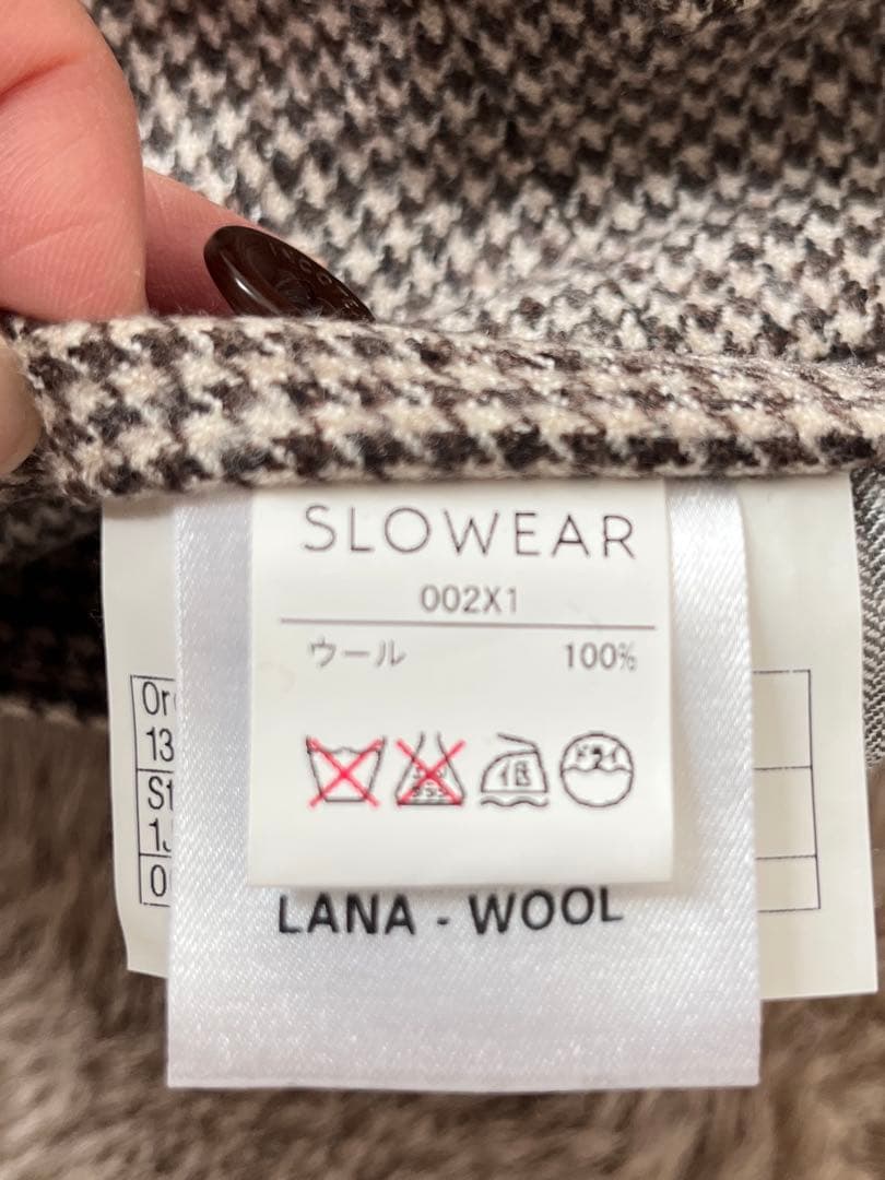 INCOTEX SLOWEAR チェック柄 スラックス サイズ46