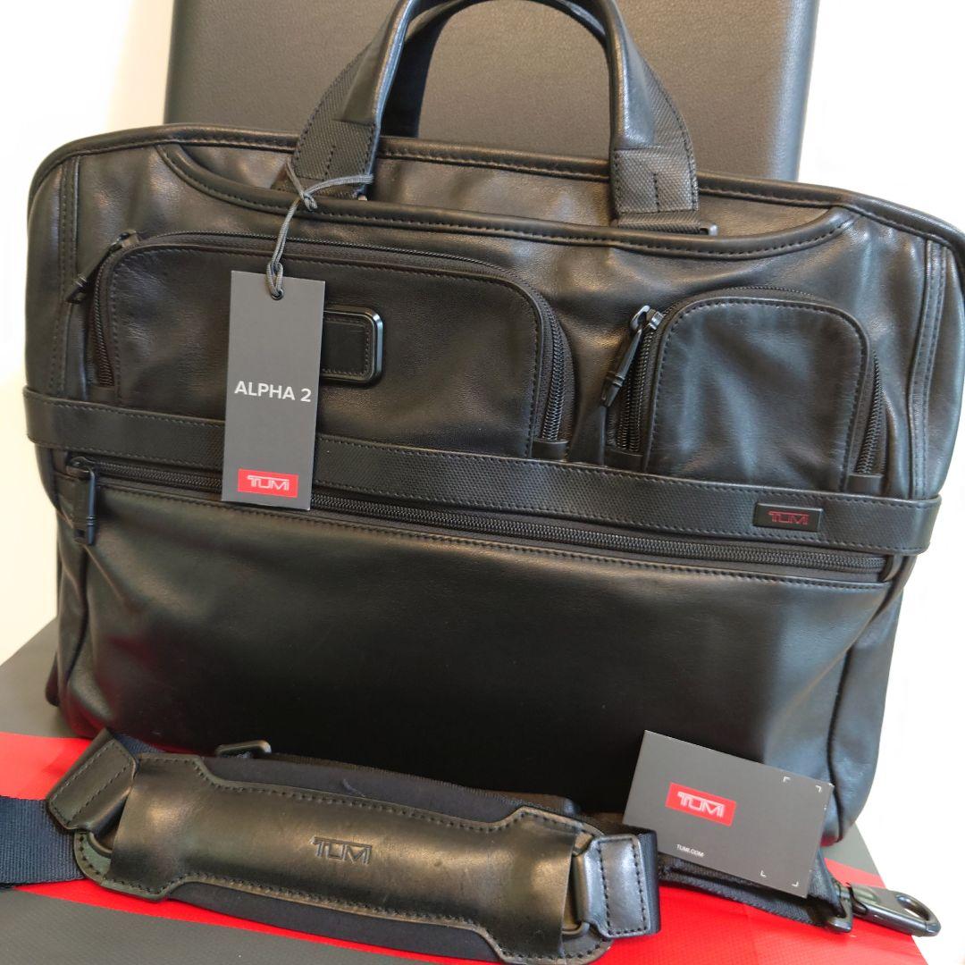 【美品】TUMI ALPHA2 96114D2 ブラック ビジネスバッグ