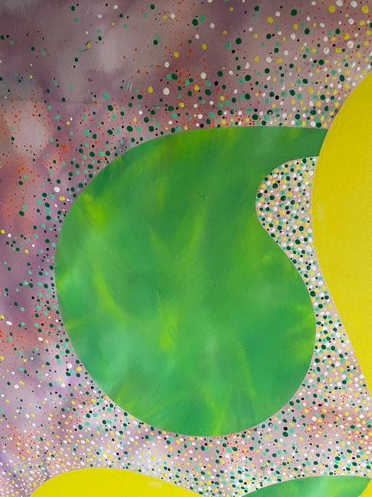 油絵　現代アート　光合星　作者　あんどうまさひろ　油彩画