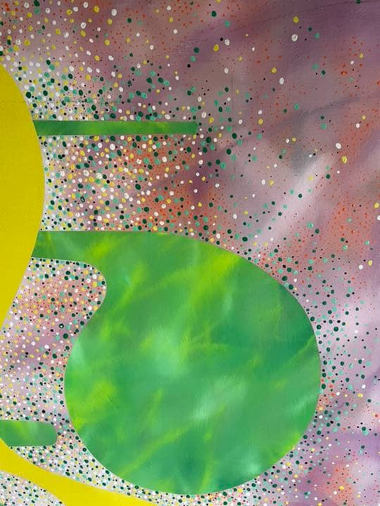 油絵　現代アート　光合星　作者　あんどうまさひろ　油彩画