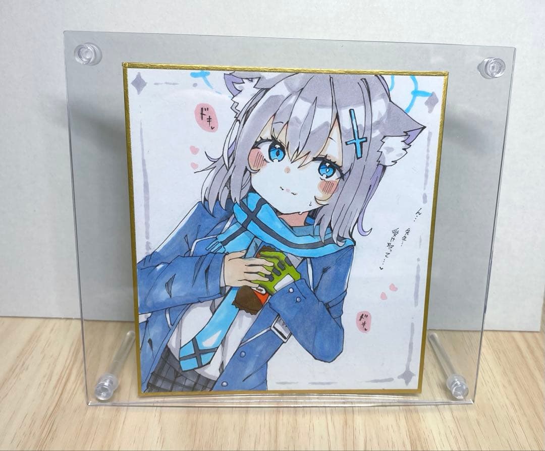 R*N様 ブルアカ シロコ ファンアート 色紙 バレンタイン