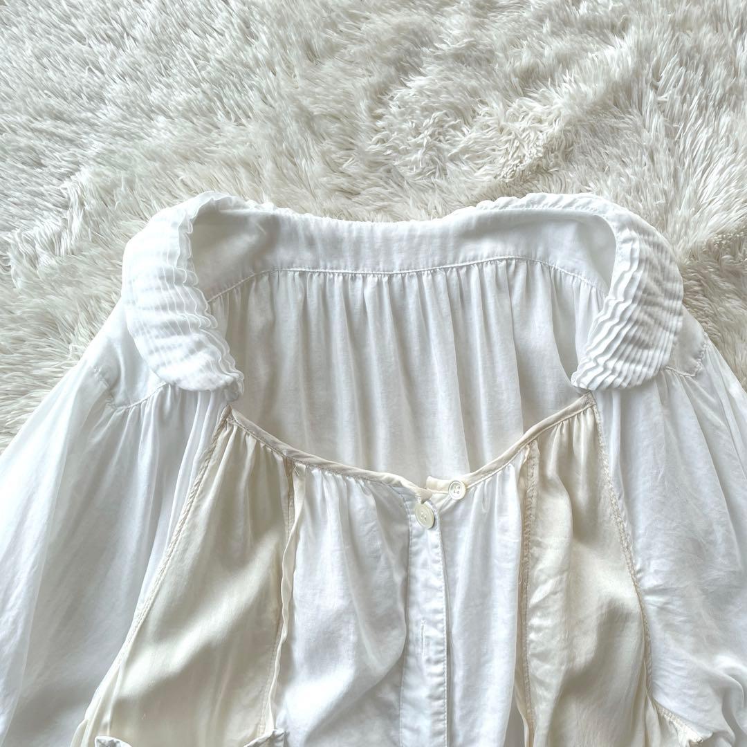 極美品✨ツモリチサト　ワンピース　レース　フリル　ギャザー　水玉　デザイナーズ