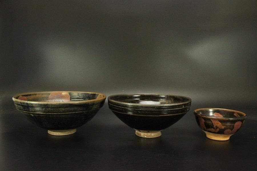 古瀬戸 大小 碗 三件(ZE532)