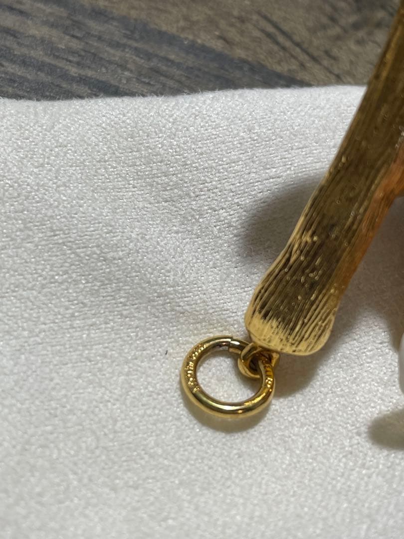 celineアルファベットチャーム/agate10kネックレスset