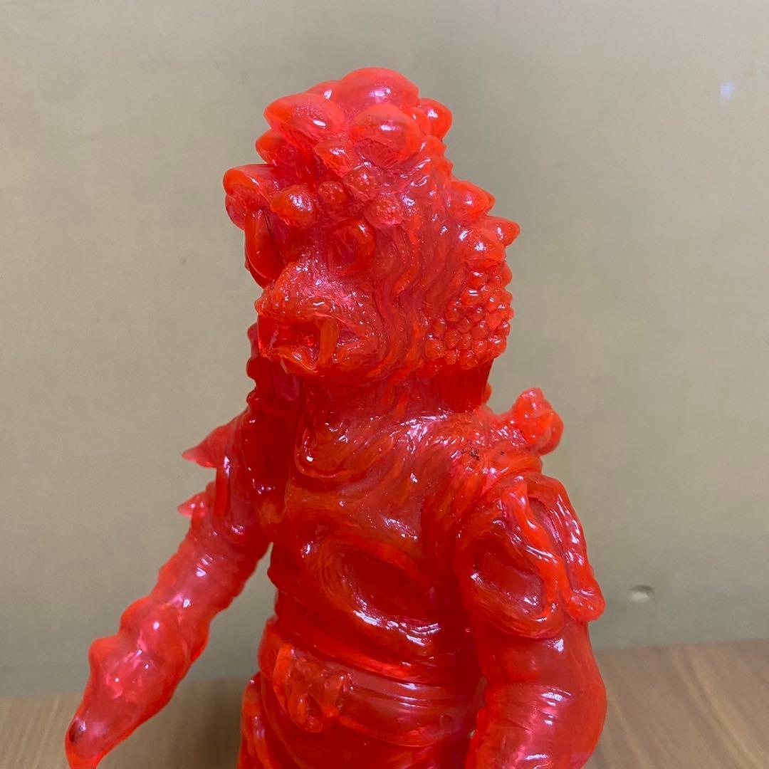 ヤモマーク　キノコ汁男 クリアオレンジ成型 未塗装 ソフビ 5415