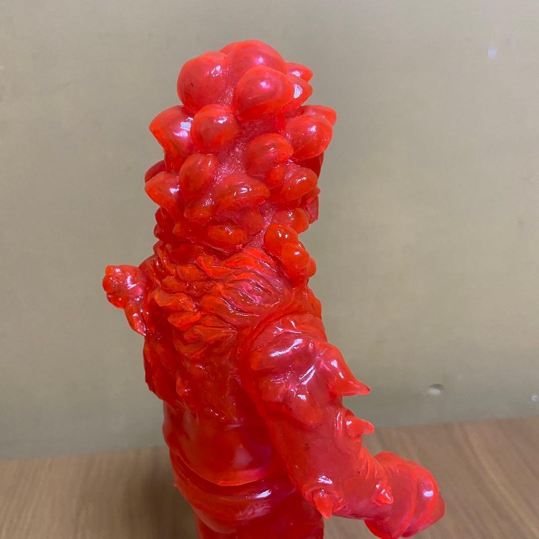 ヤモマーク　キノコ汁男 クリアオレンジ成型 未塗装 ソフビ 5415