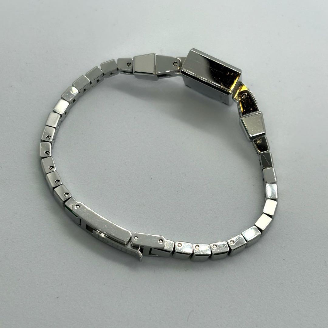 【稼働/新品電池】GUCCI 102 バングルウォッチ　Gスクエア ブラック