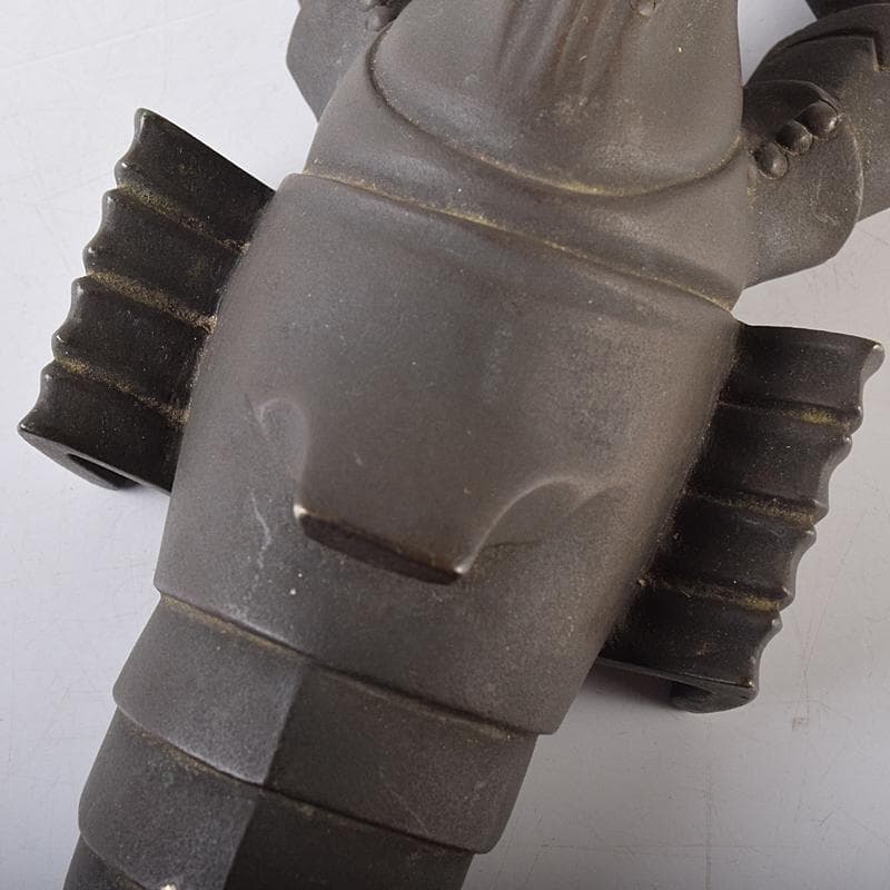 ブロンズ　海老　ロブスター　紙鎮　置物　在銘　約476g　M　R8551