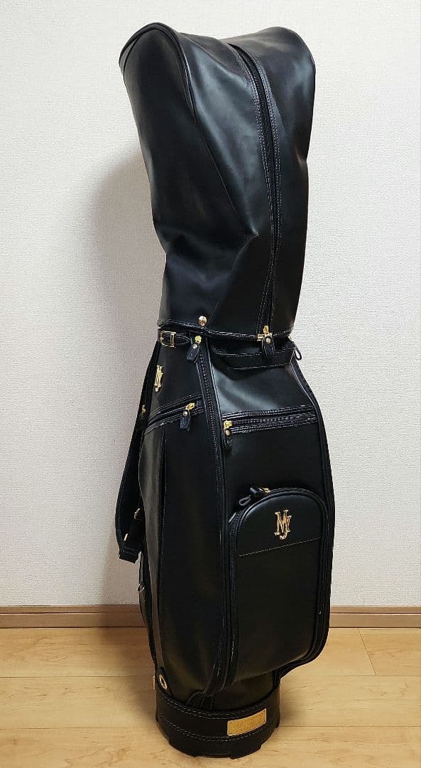 MAJESTY マジェスティ キャディバック 9型 ブラック PVC 牛革
