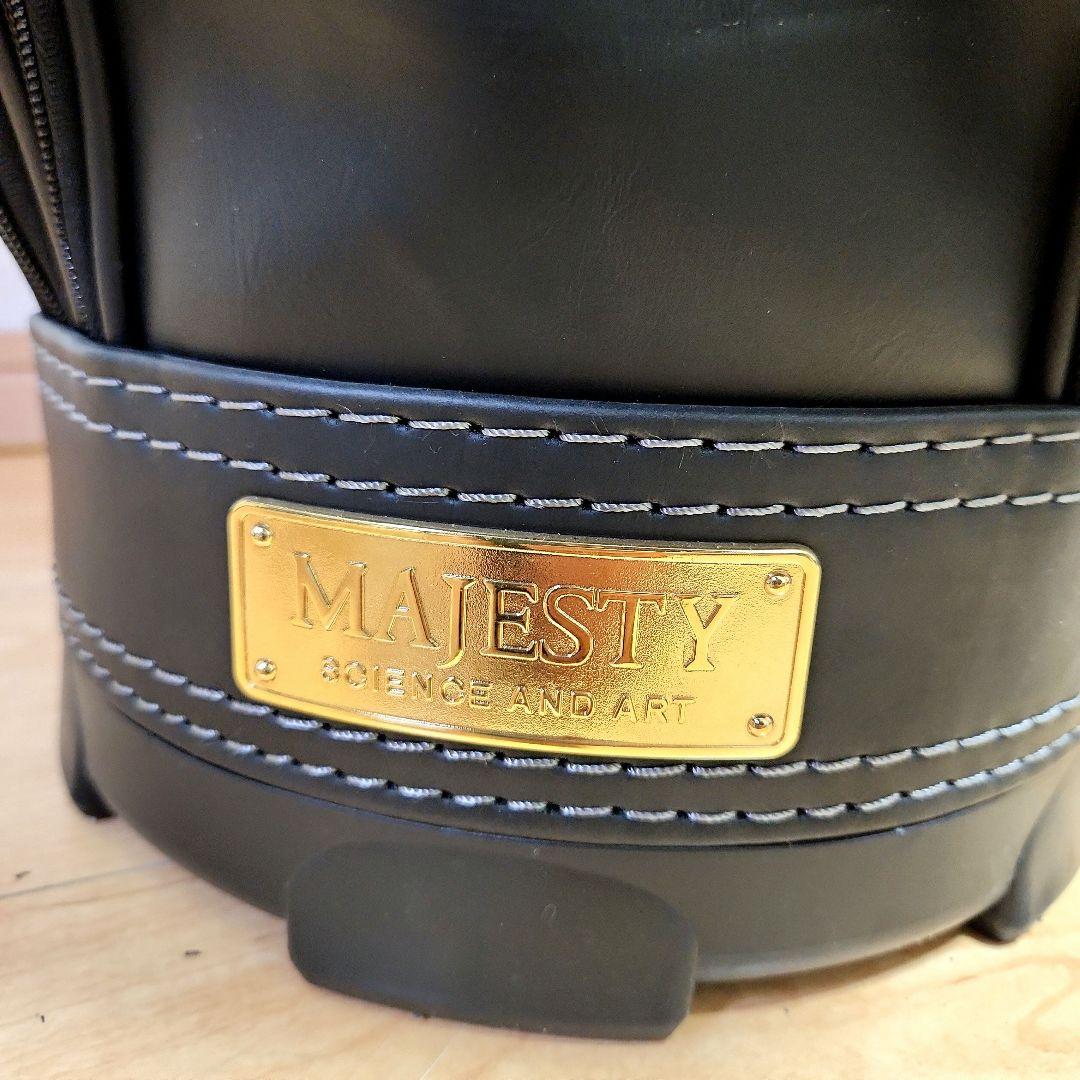 MAJESTY マジェスティ キャディバック 9型 ブラック PVC 牛革
