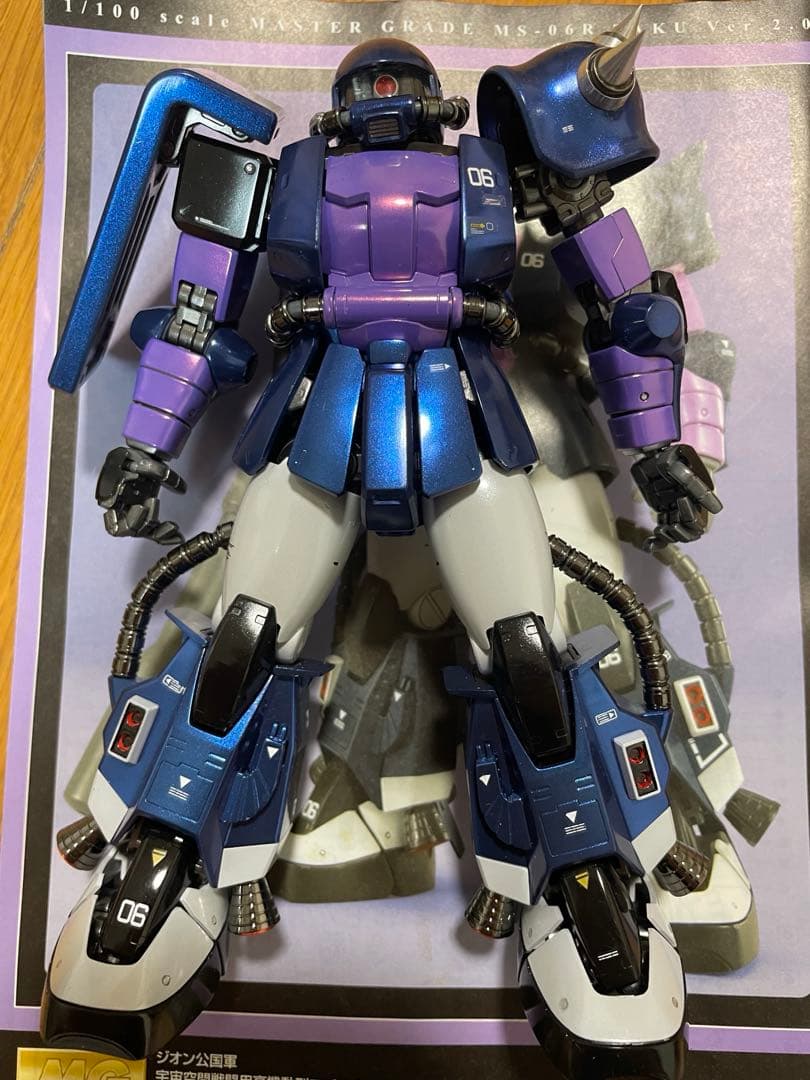 【オリジナル塗装、完成品】ザクII 黒い三連星仕様 Ver.2.0