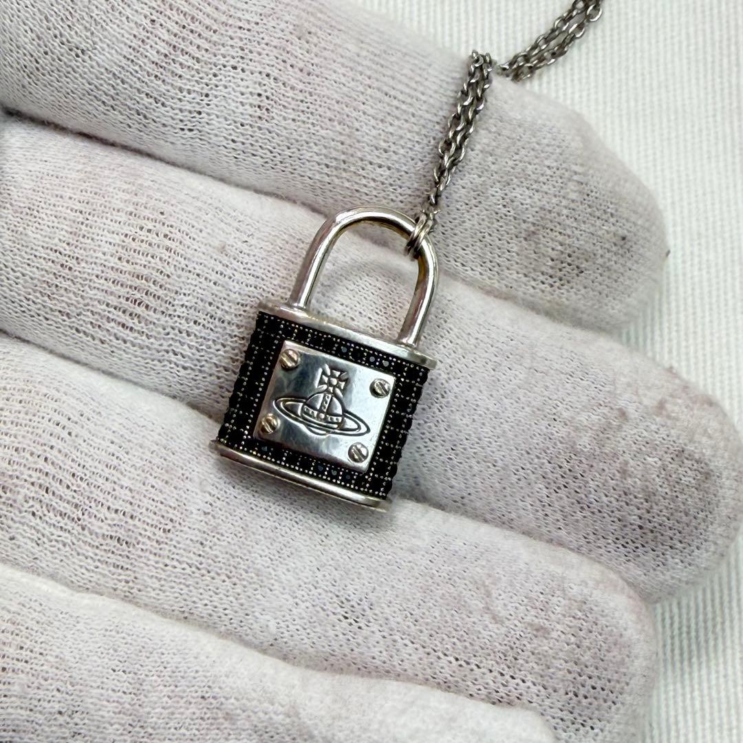 激レア✨VivienneWestwood オーブ パドロックネックレス オニキス