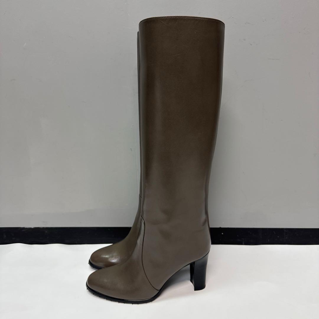 FURUYA フルヤ　ロングブーツ　ブラウン　ストレート　24cm レザー　本革
