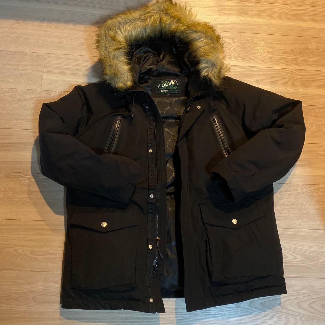 ま*ー様 SCHOTT BROS ブラックダウンジャケット