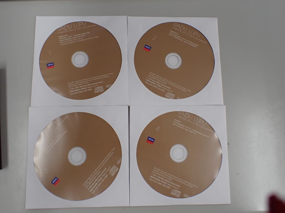 ラドゥ・ルプー　デッカ録音を収めたCD10枚組【中古】
