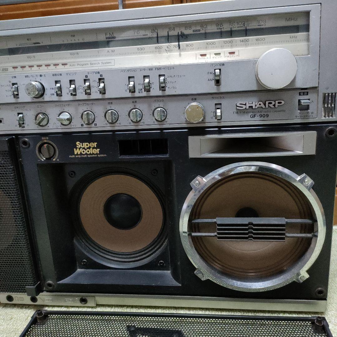 ジャンク品 SHARPシャープ THE SEARCHER-WGF-909ラジカセ
