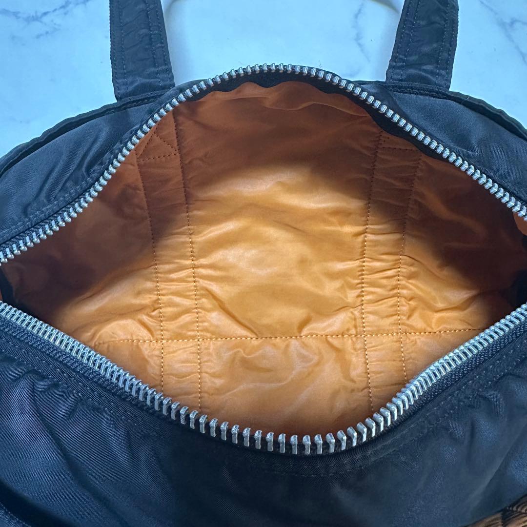 美品　ポーター　タンカー　ミニボストンバッグ　ドラムバッグ　ブラック　ナイロン